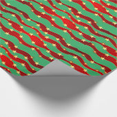 金ゴールドスターズクリスマスカイThunder_Cove ラッピングペーパー (角)