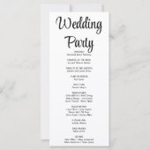 金ゴールドスターズクレセントムーンホワイト結婚式 プログラム (裏面)