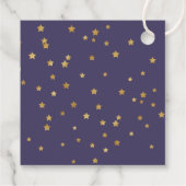 金ゴールドスターズサンキューベイビーシャワー フェイバータグ (裏面)