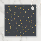 金ゴールドスターズサンキューベイビーシャワー フェイバータグ (裏面)