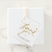 金ゴールドスターズサンキューベイビーシャワー フェイバータグ (インサイチュ)