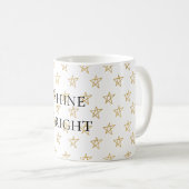 金ゴールドスターズシャインブライト コーヒーマグカップ (正面右)