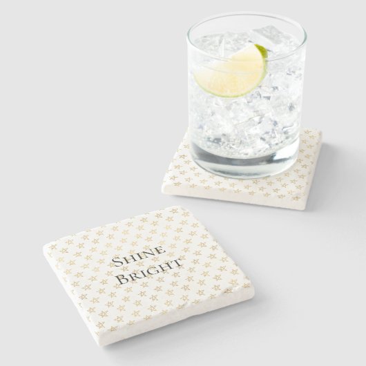 金ゴールドスターズシャインブライト ストーンコースター (横)