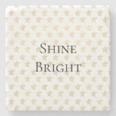 金ゴールドスターズシャインブライト ストーンコースター (正面)