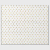 金ゴールドスターズシャインブライト ラッピングペーパー (フラット)