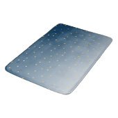 金ゴールドスターズスカイシャインブライトグラデーション バスマット (アングル)