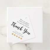 金ゴールドスターズスモールビジネスサンキューメッセージカード フェイバータグ (インサイチュ)