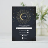 金ゴールドスターズナイトシタル日が差すことムーンRSVP 出欠カード (スタンド正面)