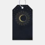 金ゴールドスターズナイトシナ日が差すことムーン結婚ズ ギフトタグ (裏面)