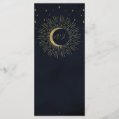 金ゴールドスターズナイト日が差すことムーン結婚ズメニュー メニュー (裏面)