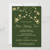 金ゴールドスターズニューイヤーズ招待状 招待状 (正面)