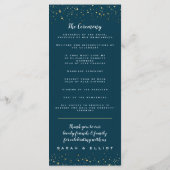 金ゴールドスターズネイビーフラットプログラム プログラム (裏面)