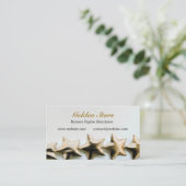 金ゴールドスターズビジネスカード 名刺 (スタンド正面)