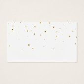 金ゴールドスターズピンクの水カラーサンキューカード (裏面)