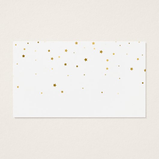 金ゴールドスターズピンクの水カラーサンキューカード (裏面)