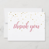 金ゴールドスターズピンク素朴のスクリプトありがとう (正面)