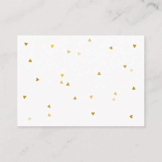 金ゴールドスターズブックのベビー要求 エンクロージャーカード (裏面)