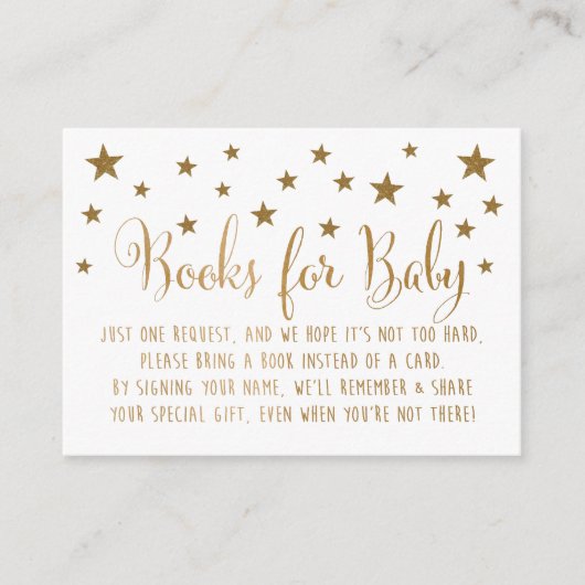 金ゴールドスターズブックリクエスト挿入カード エンクロージャーカード (正面)