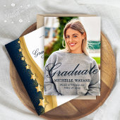 金ゴールドスターズブルー卒業式&パーティー 招待状