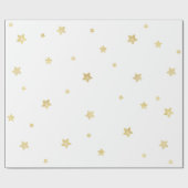 金ゴールドスターズベビーシャワー ラッピングペーパー (フラット)