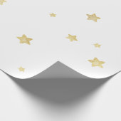 金ゴールドスターズベビーシャワー ラッピングペーパー (角)