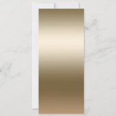 金ゴールドスターズホワイトカーテンエレガントパーティーVIPチケット 招待状 (裏面)