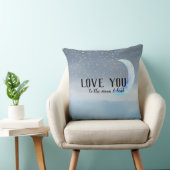 金ゴールドスターズムーンブルーグラデーション クッション (椅子)