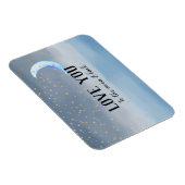 金ゴールドスターズムーンブルーグラデーション マグネット (右側)