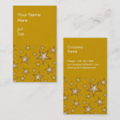 金ゴールドスターズ名刺金ゴールドポートレート 名刺 (正面/裏面)