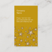 金ゴールドスターズ名刺金ゴールドポートレート 名刺 (裏面)