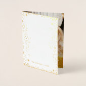 金ゴールドスターズ「ピースラブジョイ」引用文カスタム写真 箔カード (正面)