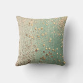 金ゴールドスターダストオンシーグリーン クッション (裏面)