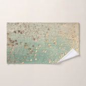 金ゴールドスターダストオンシーグリーン  バスタオルセット (ハンドタオル)