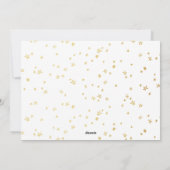 金ゴールドスターハッピーニューイヤー写真カード シーズンカード (裏面)