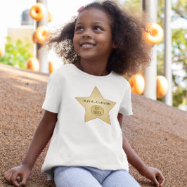 金ゴールドスターハリウッド最上級キッズ Tシャツ
