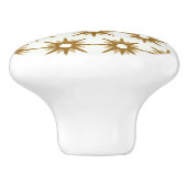 金ゴールドスターバストパターン セラミックノブ (側面)