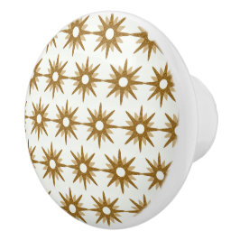 金ゴールドスターバストパターン セラミックノブ