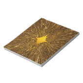 金ゴールドスターバストパターン ノートパッド (回転)