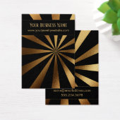 金ゴールドスターバストブラックイヤリングホルダー表示カード (デスク)