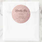 金ゴールドスターバラ美しいショップラグジュアリーエレガントトレンディー ラウンドシール (バッグ)