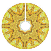 金ゴールドスターフラクタルツリースカート ブラッシュドポリエステルツリースカート (正面)