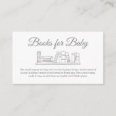 金ゴールドスターブックベビー招待状挿入 エンクロージャーカード (正面)