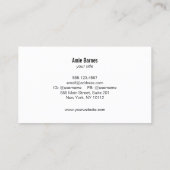 金ゴールドスタープロフェッショナル名刺 名刺 (裏面)