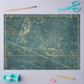 金ゴールドスターマップシリーズデザイン1 薄葉紙 (クラフト)