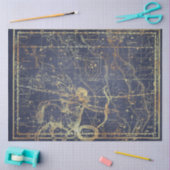 金ゴールドスターマップシリーズデザイン6 薄葉紙 (クラフト)