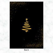 金ゴールドスターモダンズクリスマスホリデーパーティー 招待状