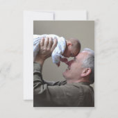 金ゴールドスターユダヤ人追悼写真スクリプト サンキューカード (裏面)