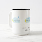 金ゴールドスターライト男の赤ちゃんブリスストークスペシャルデリバリー ツートーンマグカップ (正面左)