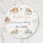 金ゴールドスターリーウッドランドサファリベビーアニマルサンキュー フェイバータグ (正面)