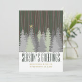 金ゴールドスター企業のビジネスホリデイ シーズンカード (スタンド正面)